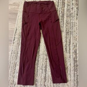 Lulu lemon cropped High-Waisted Leggings